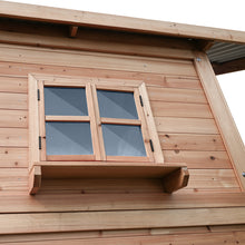 Load image into Gallery viewer, Winchester Cubby House with 1.45m Elevation Platform and 3m Green Slide