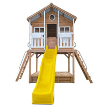 Load image into Gallery viewer, Winchester Cubby House with 1.45m Elevation Platform and 3m Yellow Slide