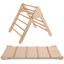 Load image into Gallery viewer, Pikler Climbing Frame Package with Slide &amp; Triangle