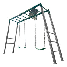 Load image into Gallery viewer, Stanley Commerical Steel Monkey Bars with Anchor Kit and Basketball Ring