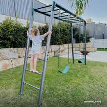 Load image into Gallery viewer, Stanley Commerical Steel Monkey Bars with Anchor Kit and Basketball Ring