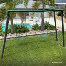 Load image into Gallery viewer, Stanley Commerical Steel Monkey Bars with Anchor Kit and Basketball Ring