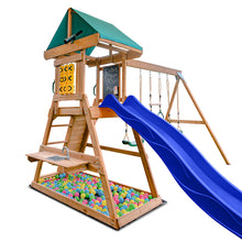 Load image into Gallery viewer, Birmingham Play Centre &amp; Swing Set (Blue Slide)
