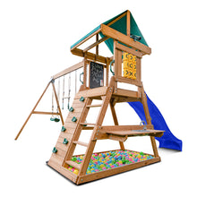 Load image into Gallery viewer, Birmingham Play Centre &amp; Swing Set (Blue Slide)
