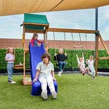 Load image into Gallery viewer, Birmingham Play Centre &amp; Swing Set (Blue Slide)