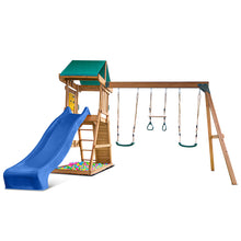 Load image into Gallery viewer, Birmingham Swing Set &amp; Playground with 2.2m Slide (Blue)