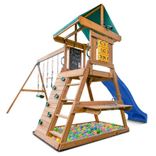 Load image into Gallery viewer, Birmingham Swing Set &amp; Playground with 2.2m Slide (Blue)