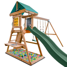 Load image into Gallery viewer, Birmingham Swing Set &amp; Playground with 2.2m Slide (Green)