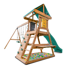 Load image into Gallery viewer, Birmingham Play Centre &amp; Swing Set (Green Slide)