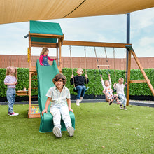 Load image into Gallery viewer, Birmingham Play Centre &amp; Swing Set (Green Slide)
