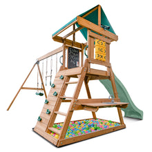 Load image into Gallery viewer, Birmingham Swing Set &amp; Playground with 2.2m Slide (Pastel Green)