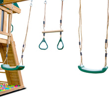 Load image into Gallery viewer, Birmingham Swing Set &amp; Playground with 2.2m Slide (Pastel Green)