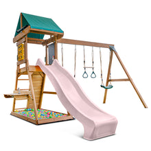 Load image into Gallery viewer, Birmingham Swing Set &amp; Playground with 2.2m Slide (Pastel Pink)