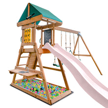 Load image into Gallery viewer, Birmingham Swing Set &amp; Playground with 2.2m Slide (Pastel Pink)