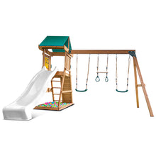 Load image into Gallery viewer, Birmingham Swing Set &amp; Playground with 2.2m Slide (White)