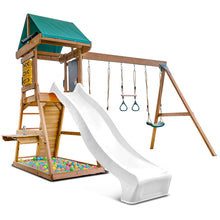 Load image into Gallery viewer, Birmingham Swing Set &amp; Playground with 2.2m Slide (White)