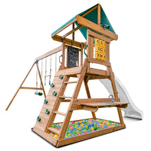 Load image into Gallery viewer, Birmingham Swing Set &amp; Playground with 2.2m Slide (White)