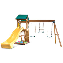Load image into Gallery viewer, Birmingham Swing Set &amp; Playground with 2.2m Slide (Yellow)