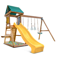 Load image into Gallery viewer, Birmingham Swing Set &amp; Playground with 2.2m Slide (Yellow)
