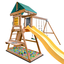 Load image into Gallery viewer, Birmingham Swing Set &amp; Playground with 2.2m Slide (Yellow)
