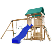 Load image into Gallery viewer, Carindale Play Centre &amp; Swing Set (Blue Slide)
