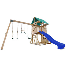 Load image into Gallery viewer, Carindale Play Centre &amp; Swing Set (Blue Slide)