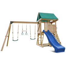 Load image into Gallery viewer, Carindale Swing Set &amp; Playground with 2.2m Slide (Blue)