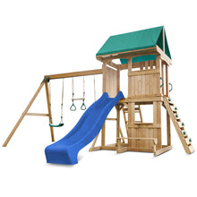 Load image into Gallery viewer, Carindale Swing Set &amp; Playground with 2.2m Slide (Blue)