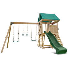 Load image into Gallery viewer, Carindale Swing Set &amp; Playground with 2.2m Slide (Green)