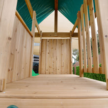 Load image into Gallery viewer, Carindale Play Centre &amp; Swing Set (Green Slide)