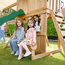 Load image into Gallery viewer, Carindale Play Centre &amp; Swing Set (Green Slide)