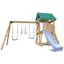 Load image into Gallery viewer, Carindale Swing Set &amp; Playground with 2.2m Slide (Pastel Blue)