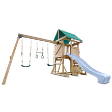 Load image into Gallery viewer, Carindale Swing Set &amp; Playground with 2.2m Slide (Pastel Blue)