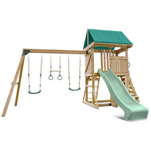 Load image into Gallery viewer, Carindale Swing Set &amp; Playground with 2.2m Slide (Pastel Green)