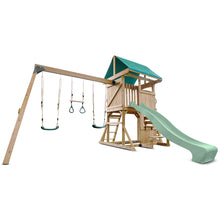 Load image into Gallery viewer, Carindale Swing Set &amp; Playground with 2.2m Slide (Pastel Green)
