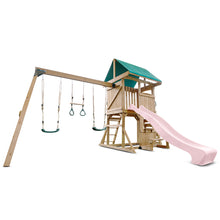 Load image into Gallery viewer, Carindale Swing Set &amp; Playground with 2.2m Slide (Pastel Pink)