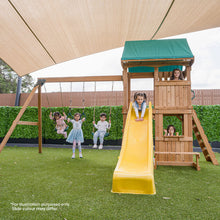 Load image into Gallery viewer, Carindale Swing Set &amp; Playground with 2.2m Slide (White)