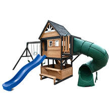 Load image into Gallery viewer, Claremont Swing Set &amp; Playground with 2.2m Slide (Blue)