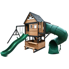 Load image into Gallery viewer, Claremont Swing Set &amp; Playground with 2.2m Slide (Green)