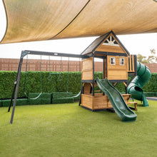 Load image into Gallery viewer, Claremont Play Centre with 2.2m Ivory Slide and Green Spiral Tube Slide