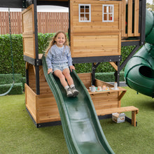 Load image into Gallery viewer, Claremont Swing Set &amp; Playground with 2.2m Slide (Green)