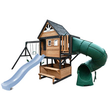 Load image into Gallery viewer, Claremont Swing Set &amp; Playground with 2.2m Slide (Pastel Blue)