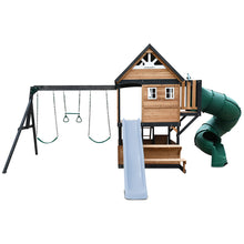 Load image into Gallery viewer, Claremont Swing Set &amp; Playground with 2.2m Slide (Pastel Blue)