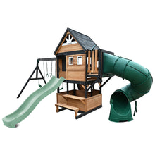 Load image into Gallery viewer, Claremont Swing Set &amp; Playground with 2.2m Slide (Pastel Green)