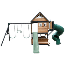 Load image into Gallery viewer, Claremont Swing Set &amp; Playground with 2.2m Slide (Pastel Green)