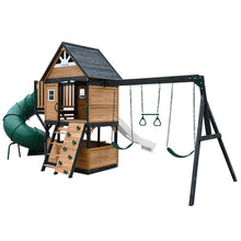 Load image into Gallery viewer, Claremont Swing Set &amp; Playground with 2.2m Slide (White)