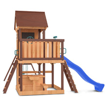Load image into Gallery viewer, Coventry Play Centre &amp; Swing Set (Blue Slide)