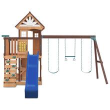 Load image into Gallery viewer, Coventry Swing Set &amp; Playground with 2.2m Slide (Blue)