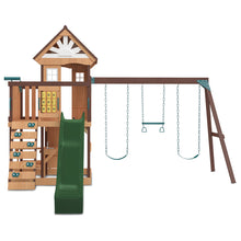 Load image into Gallery viewer, Coventry Swing Set &amp; Playground with 2.2m Slide (Green)