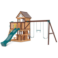 Load image into Gallery viewer, Coventry Play Centre &amp; Swing Set (Green Slide)
